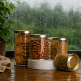 Clear Tin Jars for Home Bakers Looking to Protect Baked Products During the Monsoon Season