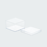 Clear Square Dessert Box – 375 ML | ₹35.00 per Piece | Box of 80 Pieces