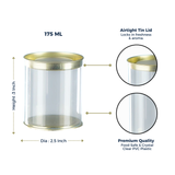 Clear tin 175ml  | Rs. 20 per Piece | Box of 120 Pieces