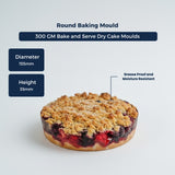 Round Bake Mould – 300 GM | ₹26.00 per Piece | Box of 140 Pieces