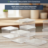 Clear Square Dessert Box – 570 ML | ₹39.00 per Piece | Box of 64 Pieces