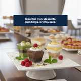 Clear Mini Square Dessert Cup – 60 ML | ₹6.00 per Piece | Box of 320 Pieces