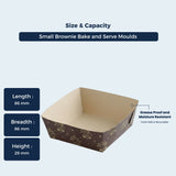 Square Mini Brownie Mould – 215 GM | ₹23.00 per Piece | Box of 180 Pieces