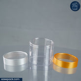 Clear Jar 525ml | Box of 80 pcs | From Rs.19/Pc | Clear, Gold and Silver Lids