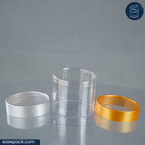 Clear Jar 525ml | Box of 80 pcs | From Rs.19/Pc | Clear, Gold and Silver Lids