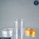 Clear Jar 650ml | Box of 60 pcs | From Rs.22/Pc | Clear, Gold and Silver Lids
