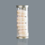 Clear tin macarons 325ml | Rs. 30 per Piece | Box of 84 Pieces