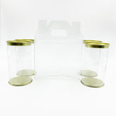 Clear Tin Jar 350ml 4-Piece Hamper Box | Box of 15 Hampers | Rs. 129/set