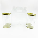 Clear Tin Jar 350ml 4-Piece Hamper Box | Box of 15 Hampers | Rs. 129/set