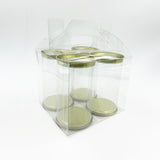 Clear Tin Jar 350ml 4-Piece Hamper Box | Box of 15 Hampers | Rs. 129/set