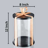 Clear Cake Box 8*8*12 inch | Rs. 96 per Piece | Box of 10 Pieces