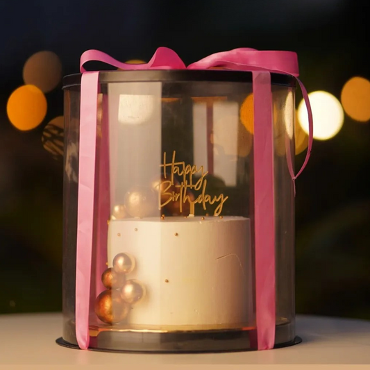 Clear cake boxes