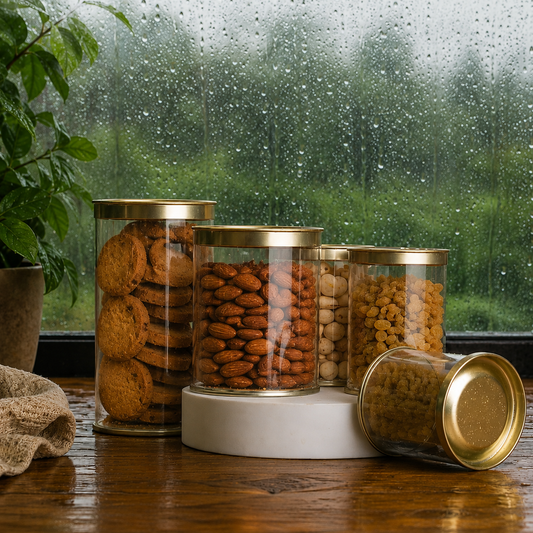 Clear Tin Jars