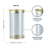 Clear tin 800 ml | Rs. 30 per Piece | Box of 40 Pieces