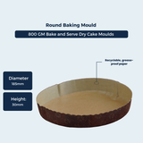 Round Bake Mould – 800 GM | ₹27.00 per Piece | Box of 120 Pieces