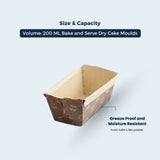 Rectangular Bake Mould – 200 GM | ₹28.00 per Piece | Box of 320 Pieces