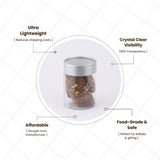Clear Jar 275 ml | Box of 126 pcs | From Rs.12/Pc |  Clear, Gold and Silver lids