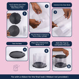 Clear Cake Box 8*8*6 inch | Rs. 80 per Piece | Box of 10 Pieces