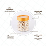 Clear Jar 650ml | Box of 60 pcs | From Rs.22/Pc | Clear, Gold and Silver Lids