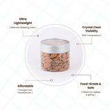 Clear Jar 525ml | Box of 80 pcs | From Rs.19/Pc | Clear, Gold and Silver Lids