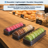 Clear Mini Macaron Box – 6 Slot | ₹20.00 per Piece | Box of 50 Pieces