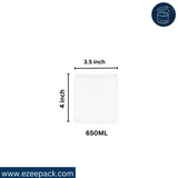 Clear Jar 650ml | Box of 420 pcs | From Rs.19.8/Pc | Clear, Gold and Silver Lids