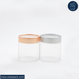 Clear Jar 650ml | Box of 420 pcs | From Rs.19.8/Pc | Clear, Gold and Silver Lids