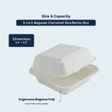 Ezeepack Bento Box – 6″ | ₹17.00 per Piece | Box of 100 Pieces