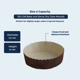 Round Bake Mould – 100 GM | ₹20.00 per Piece | Box of 72 Pieces