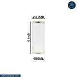 Clear tin 450ml  | Rs. 25.2 per Piece | Box of 560 Pieces
