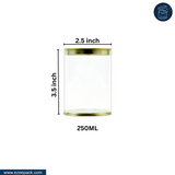 Clear tin 250ml | Rs. 22 per Piece | Box of 90 Pieces