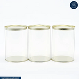 Clear tin 1200ml | Rs. 34.20 per Piece | Box of 216 Pieces