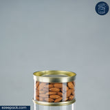 Clear tin 200ml | Rs. 21 per Piece | Box of 120 Pieces